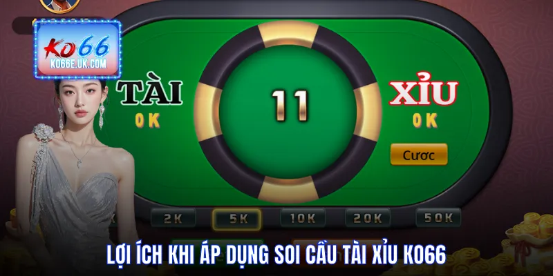 Lợi ích khi áp dụng soi cầu Tài Xỉu KO66