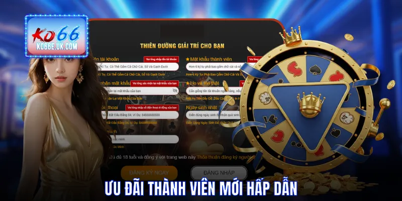 Ưu đãi thành viên mới hấp dẫn